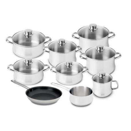 SILAMPOS - Conj. 9 Peças (Frig. Antiaderente) Low Cost Classic Glass 637122V70188L