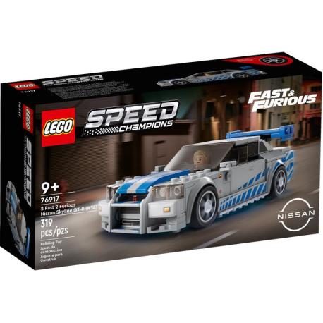 LEGO 76917 Speed Champions Nissan Skyline GT-R (R34) de 2 Fast 2 Furious