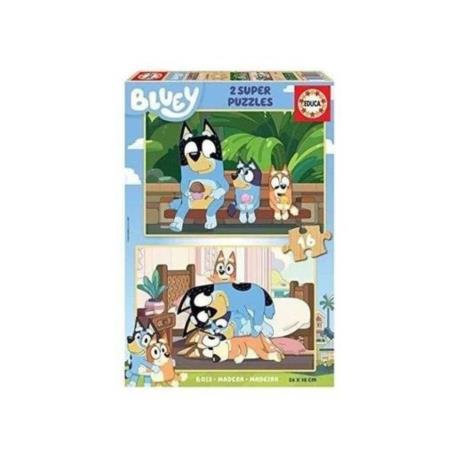 EDUCA - Puzzle 2x16 Bluey (Madeira) 20347
