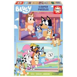 EDUCA - Puzzle 2x25 Bluey (Madeira) 19407
