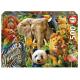 EDUCA - Puzzle 500 Colagem de Animais Selvagens 19550