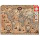 EDUCA - Puzzle 1000 Mapa-Múndi 15159