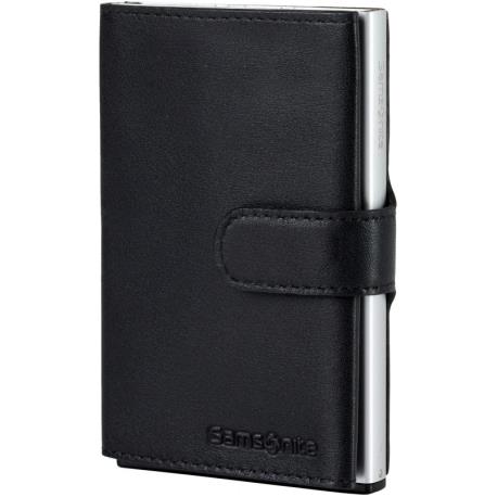 SAMSONITE - Carteira Deslizante Preta Alu Fit 133890-1041